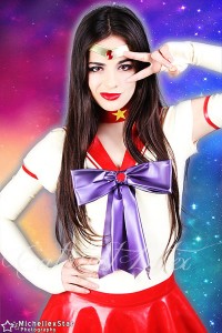 Sailor Mars costume in latex by Catalyst